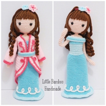 Cheryl In Ball Gown And Traditional Costume amigurumi pattern by Little Bamboo Handmade