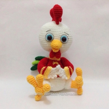 The Prosperity Rooster amigurumi pattern by Little Bamboo Handmade