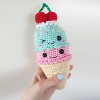 Big Ice Cream Cone amigurumi pattern by Super Cute Design