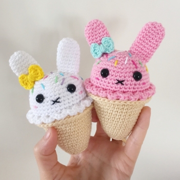 Bunny Ice Cream amigurumi pattern by Super Cute Design