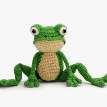 Fritz the Frog amigurumi pattern by YukiYarn Designs
