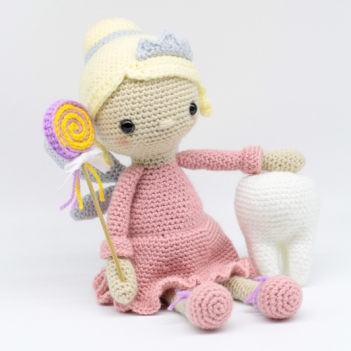 Molly the Sweet Tooth Fairy amigurumi pattern by Hello Yellow Yarn