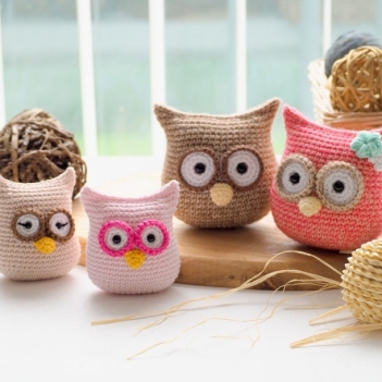 owl family: mum and baby amigurumi pattern - Amigurumi.com