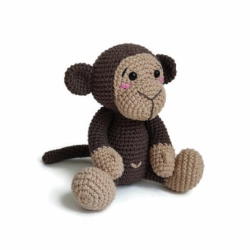 Brownie the monkey amigurumi pattern - Amigurumi.com