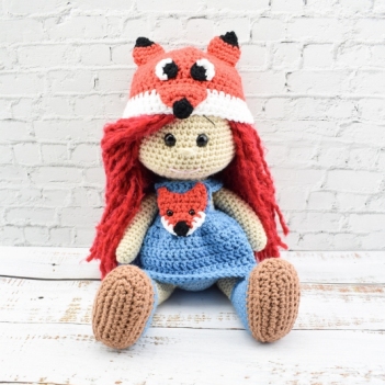 crochet fox doll