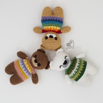 Rainbow Teddy Free Amigurumi Pattern