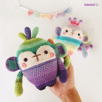 Rainbow Monkey amigurumi pattern - Amigurumi.com