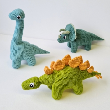 Dinosaurs Set amigurumi pattern - Amigurumi.com