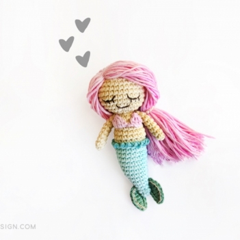Sandrine the little mermaid amigurumi pattern by airali design