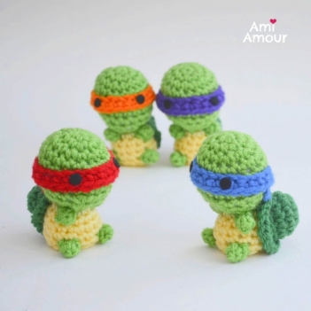 Mini Ninja Turtle - Free amigurumi pattern