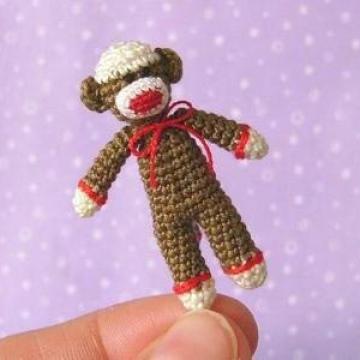 miniature sock monkey