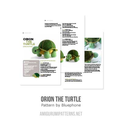 Orion the turtle amigurumi pattern - Amigurumi.com